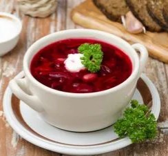 борщ со сметаной