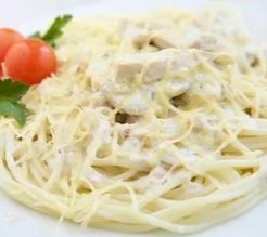 паста с цыпленком и песто