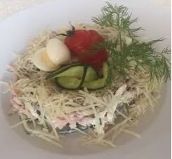 салат перепелиное яйцо